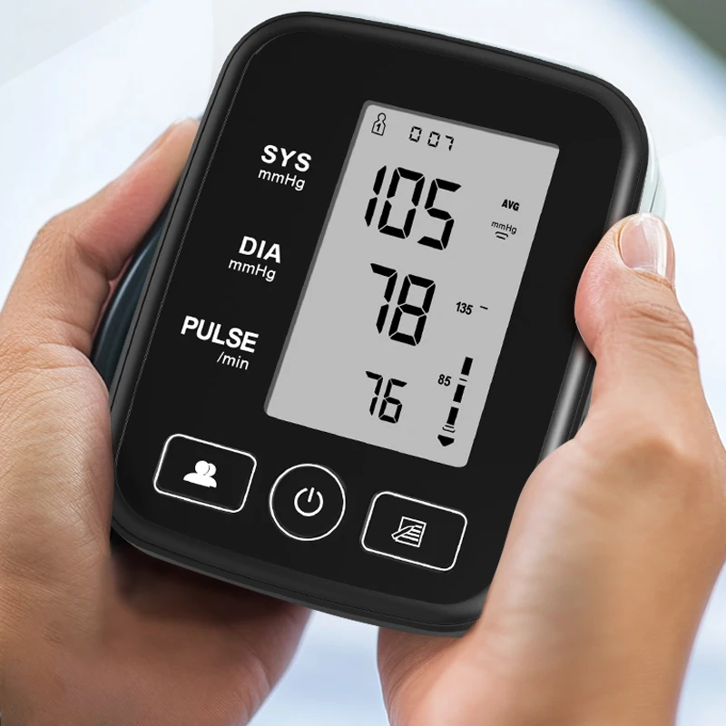 Yonker LCD Screen sphygmomanometer type c power supply electronic bp monitor blood pressure machine tensiometro digital de brazo