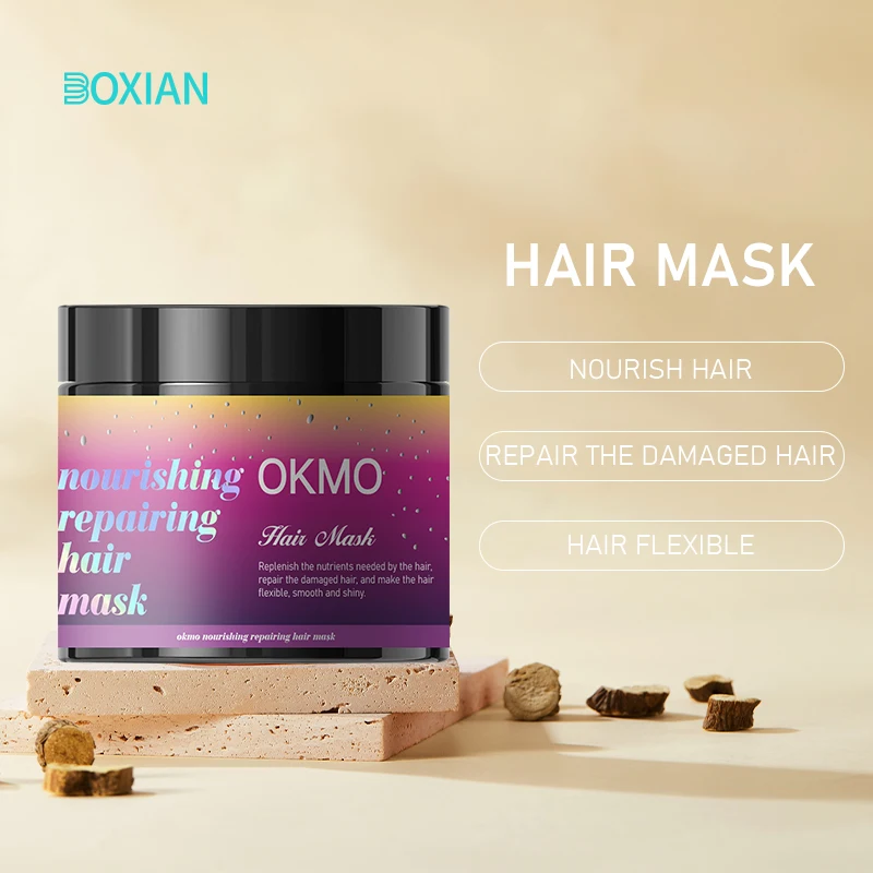 OKMO Coconut oil Moisturize Repair Hair mask for Damaged Hair Protein Ginger Strong Formula Renew Silky Shiny Healthy Hair mask