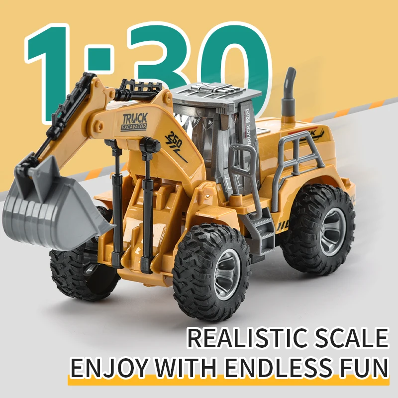 ITTL Hot sale chargeable rc model excavator toys plastic construction truck toys