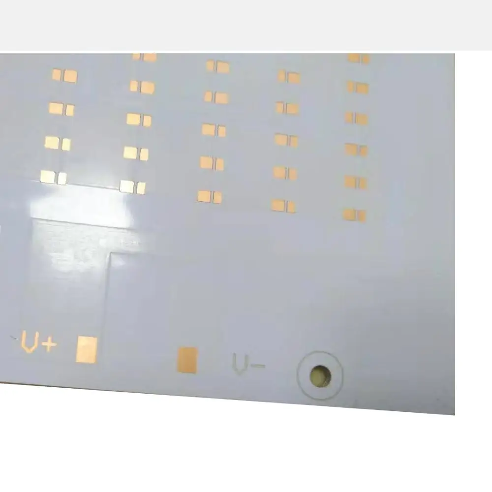 Алюминий Sustrates один слой 94V0 печатной платы с OSP поверхности и белый припой маска