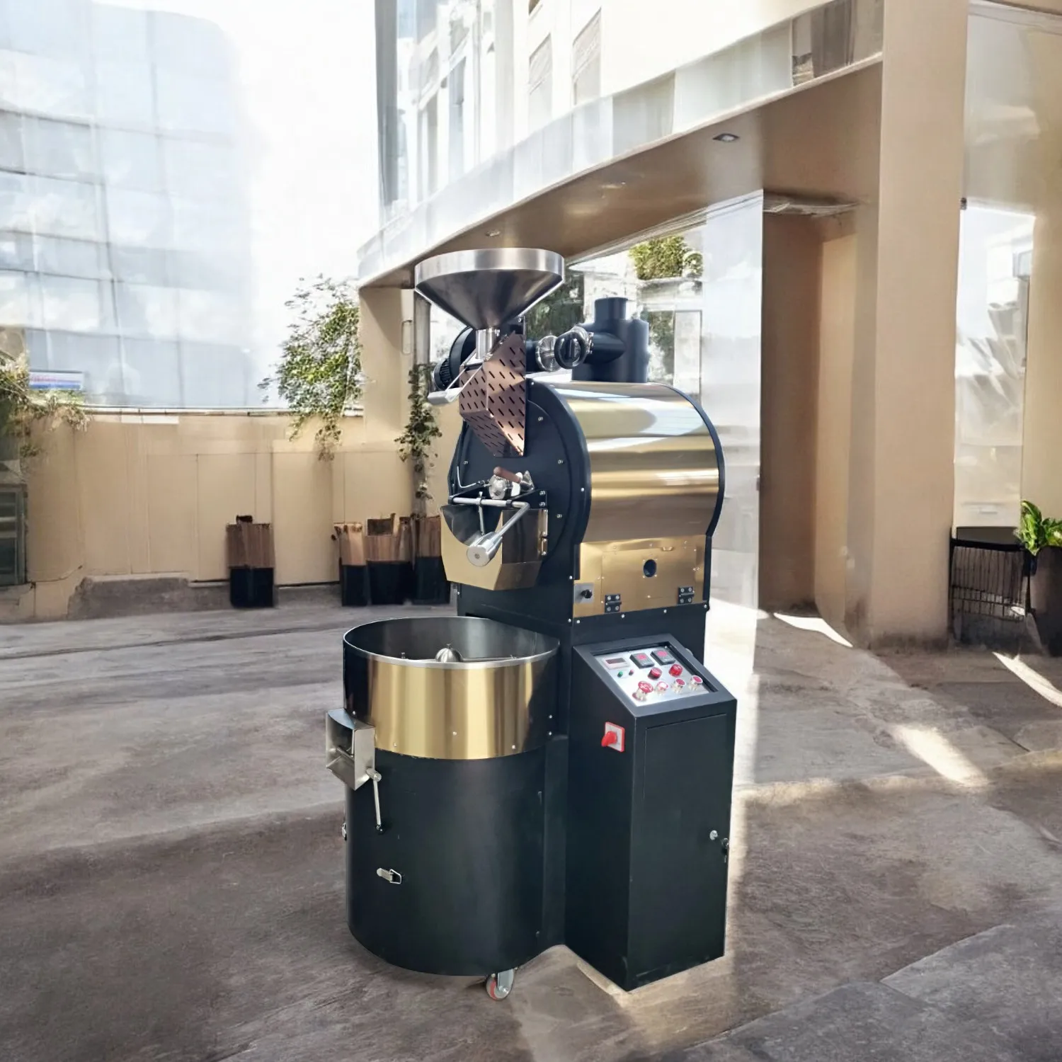 Commercial 6kg Programed Roster Roasting Industrial Vitnam Industrials 15kg Probat Coffee Roaster Machine