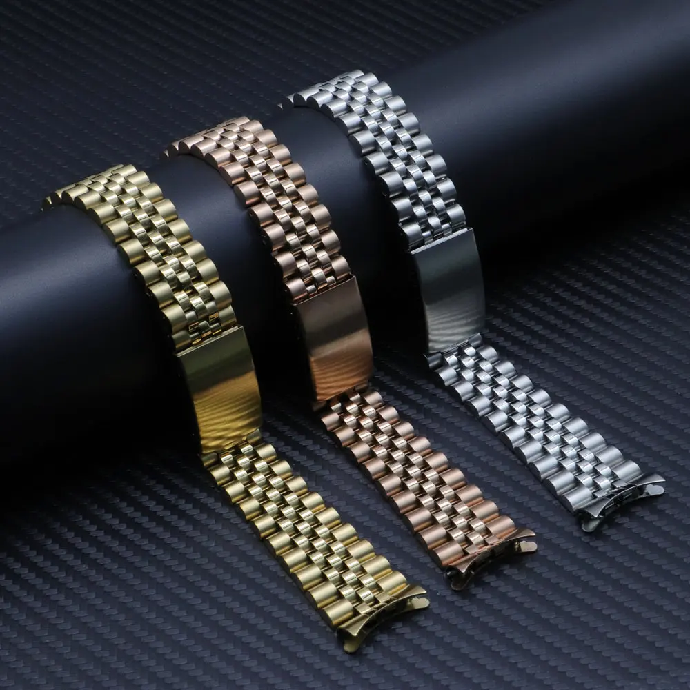 Luxury 316L Stainless Steel Band  20mm 21mm 22mm  Metal Strap Water Ghost Replacement  Accessories For Rolex watch band