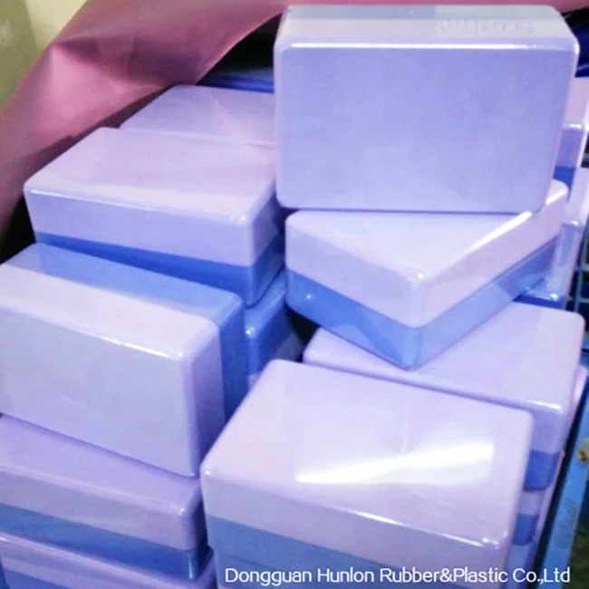 HUNLON Recycled closed cell high-density foam Non-slip Surface & Solid yoga block,  rubber heavy foam strong yoga block