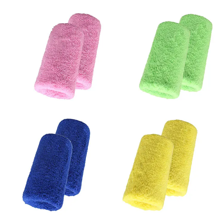 Hot Sale Workout Elastic Band Embroidered Cotton Sweatbands Towel Sweat-absorbent Wristband Sweat Bands