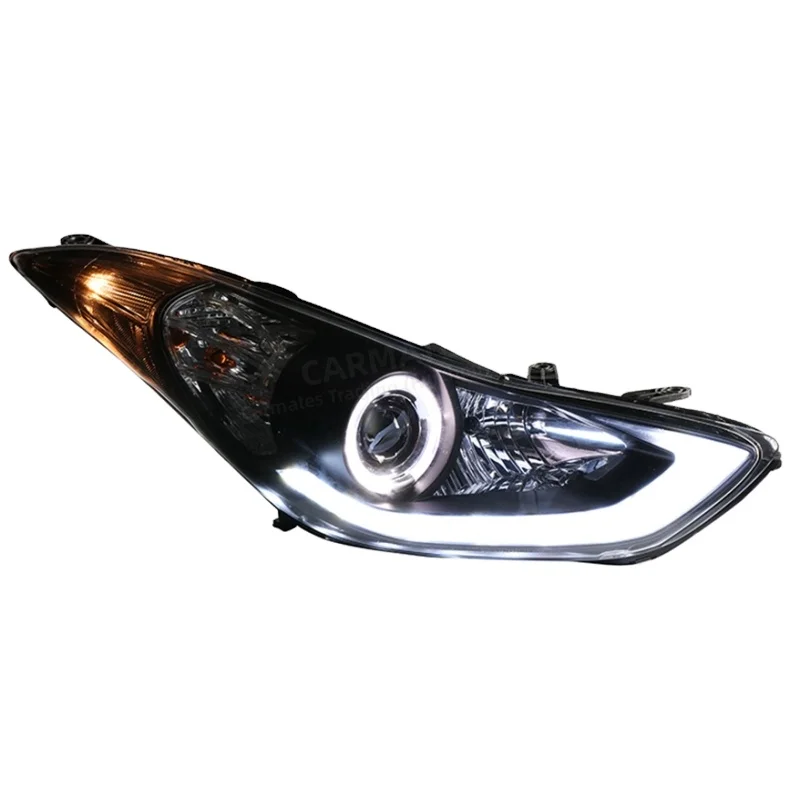 CARMATES Hot Selling Headlight Assembly LED DRL Front Lamps Turn Signal Head Light For Hyundai Elantra Avante 2012 2013 -