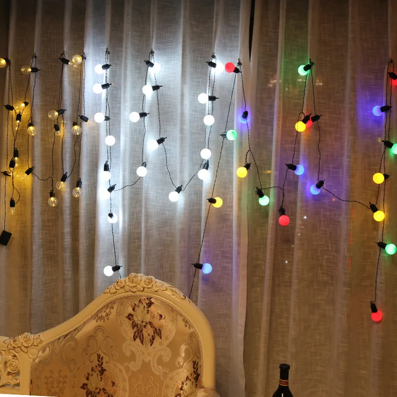 luces navidenas guirnaldas  Christmas Wedding Home Party Decorative New Year LED String  ball Lights Flash  Fairy Garland light