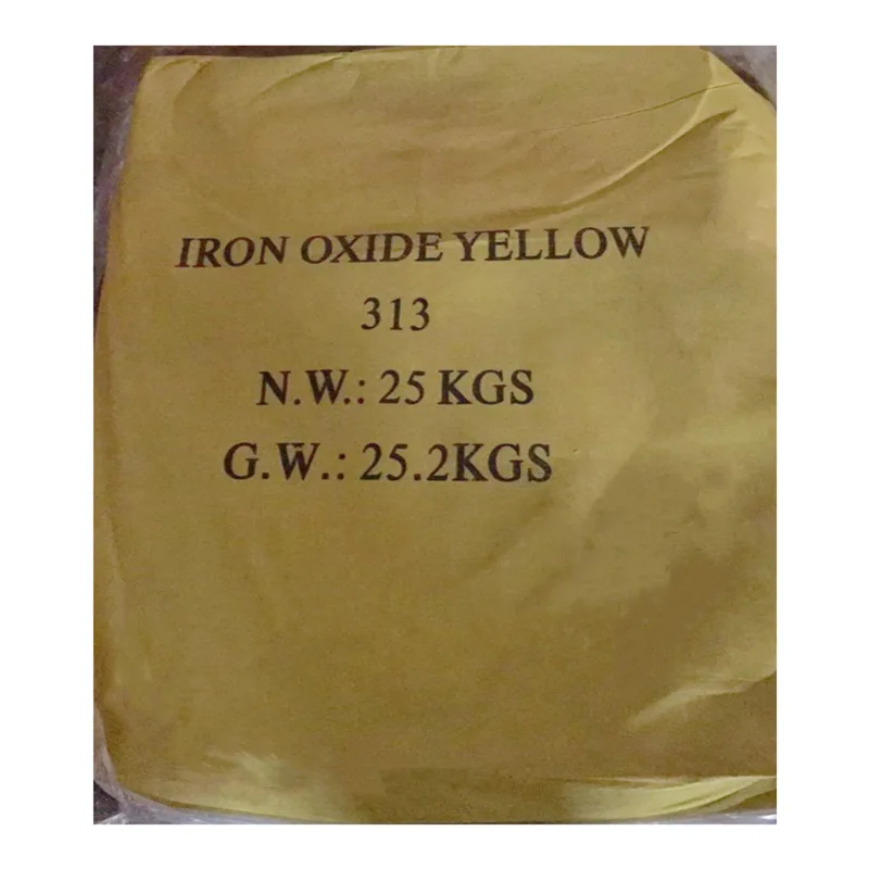 Factory Supply Iron Oxide Yellow 313 Pigment CAS 1332-37-2 for Concrete Brick Cement