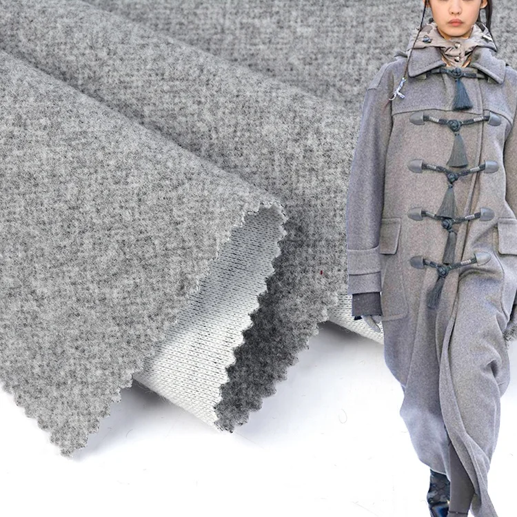 Factory direct custom color from wasted fishing net brushed recycled 100% poly cation knitted thick velour flat melton fabrics