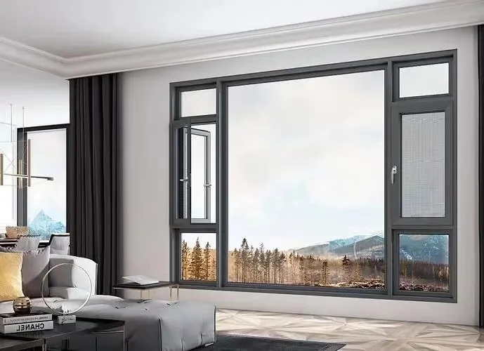 Professional Design Customized Double Glazed Window Aluminum Casement Windows With Screen