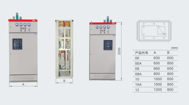 GGD AC Low Voltage Electrical Power Distribution Switch Cabinet / Switchgear Panel