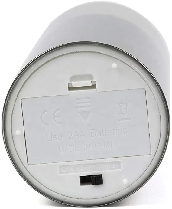 
wholesale glass flicker flame battery operated led candles with timer 