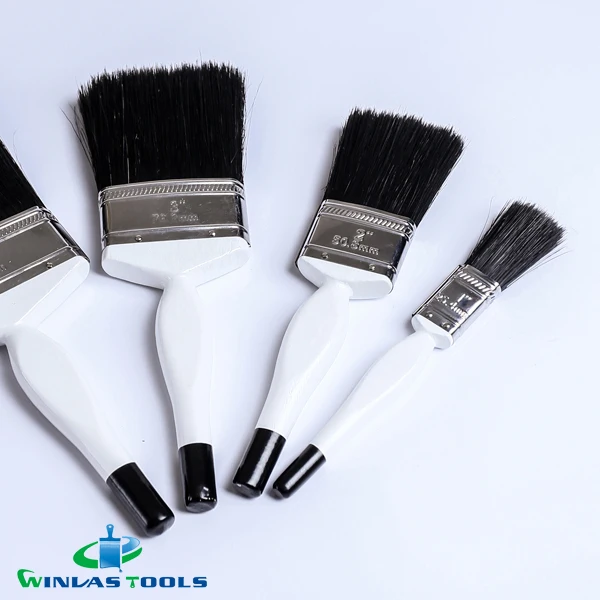 1' to 4' brush black bristle wood handle Brush paint brush