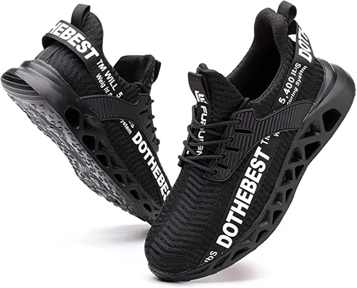 Lightweight Indestructible Work Sneakers Puncture Resistant Comfort Slip Steel Toes Work Boots Safety Sneakers