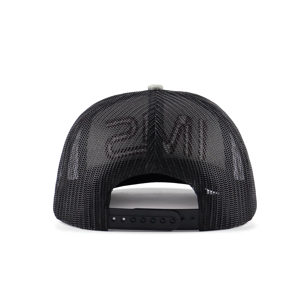 Wholesale Custom Logo High Quality Richardson Style 6 Panel Heather Grey 3D Embroidery Model 112  Trucker Caps Mesh Hat