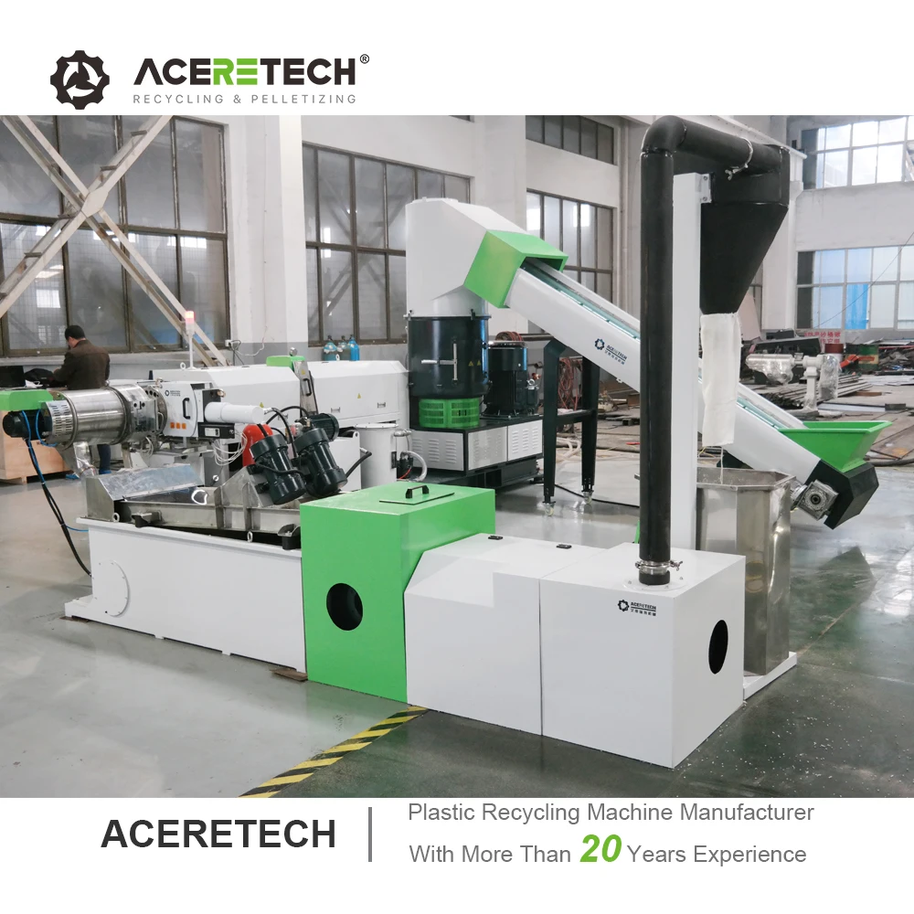 ACS-H PET PE PP бутылка хлопьев полиэтиленовый пакет гранулятор для переработки
