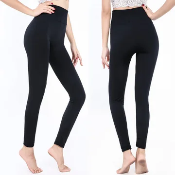 
High Waist Seamless Yoga Pants Wholesale Custom Printed Women Winter Warm Sports Fitness Tights Leggings 