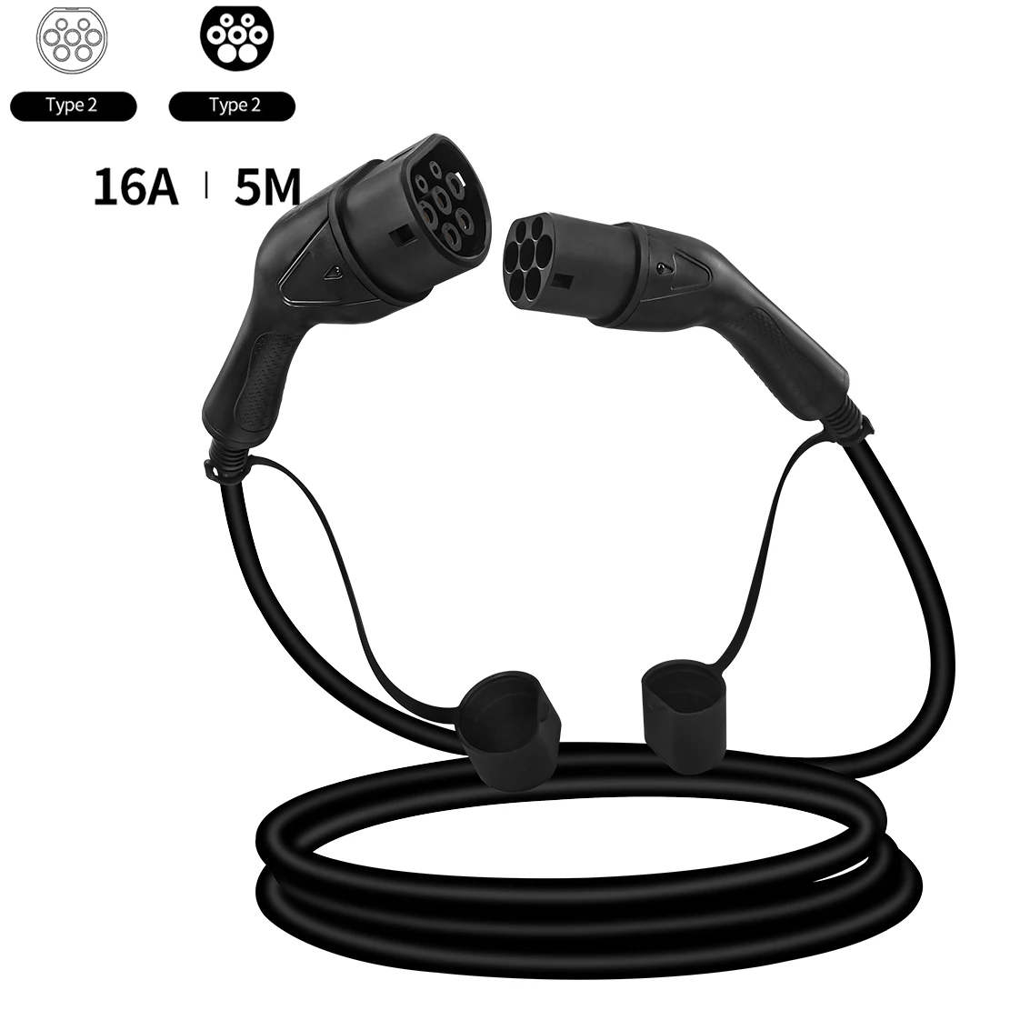 EV Charging Cable Manufacturer Iec 62196-2 Type 2 to Type 2 Male to Female Plug Electric Vehicle Charging Cable