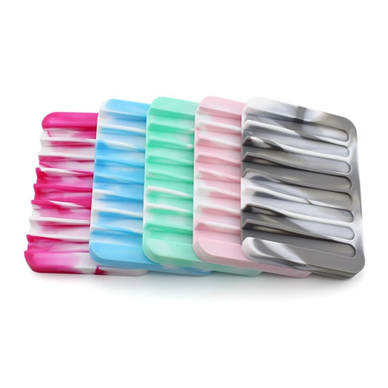 Kitchen Sponge Holder Rubber Soap Tray Silicone Dish Travel Soap Holder Case Box