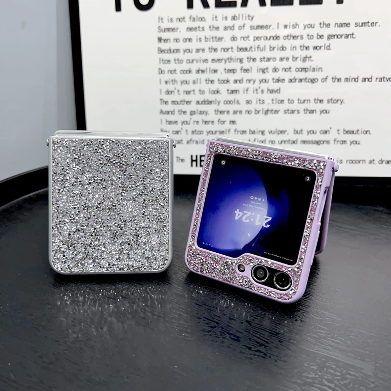 Wholesale Colorful Glitter Bling Soft TPU Protective Cover Folding Phone Case For Samsung Galaxy Z Flip 6 5 4 3