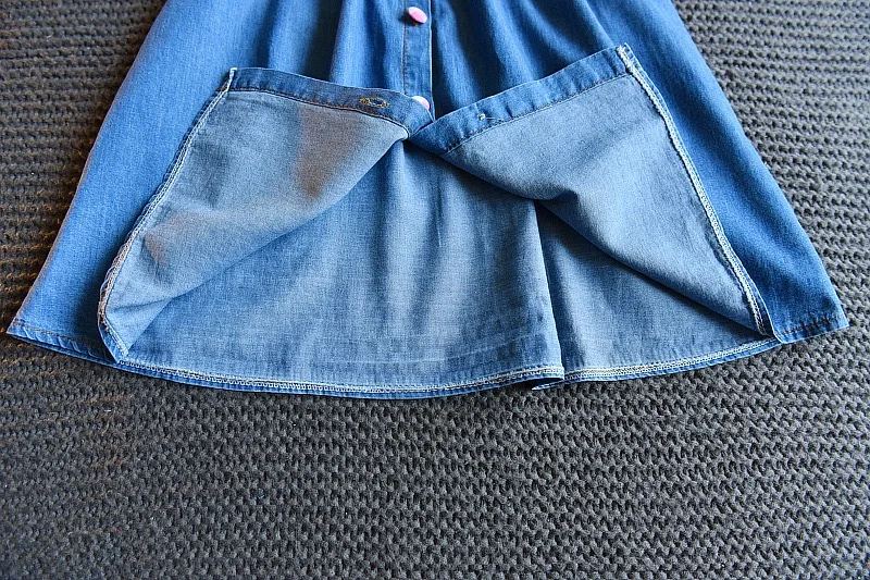 
Mudkingdom Latest Newborn Infat Sleeveless Denim Dress 100% Cotton Doll Collar Kids Girl Clothing Set Koren Outfit Wholesale 