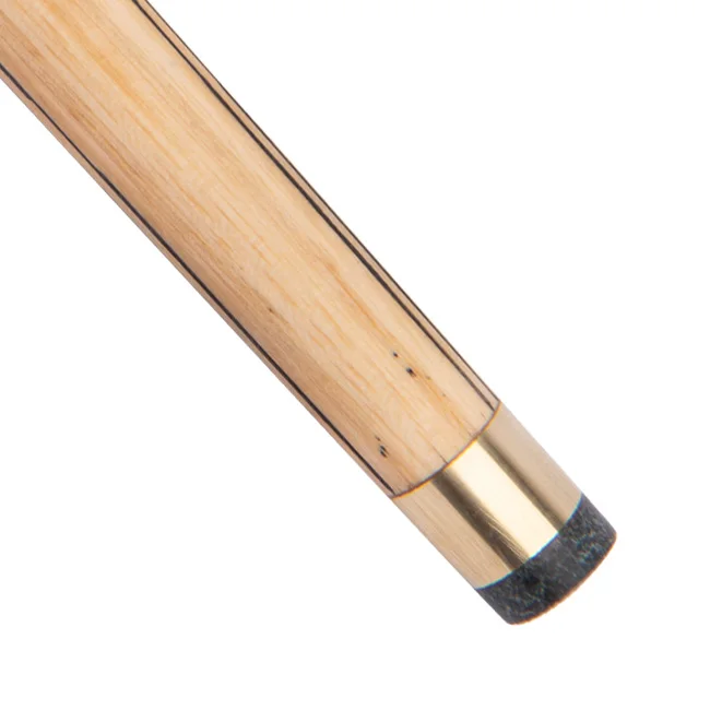 SK-074 High Quality Pool Stick White Wax Wood with Technological Wood Butt Sleeve Brass Joint 10mm Tip Snooker Sticks