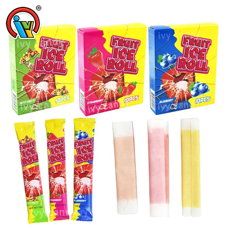 Factory supply fruit roll ups gummy roll candy sweets for kids