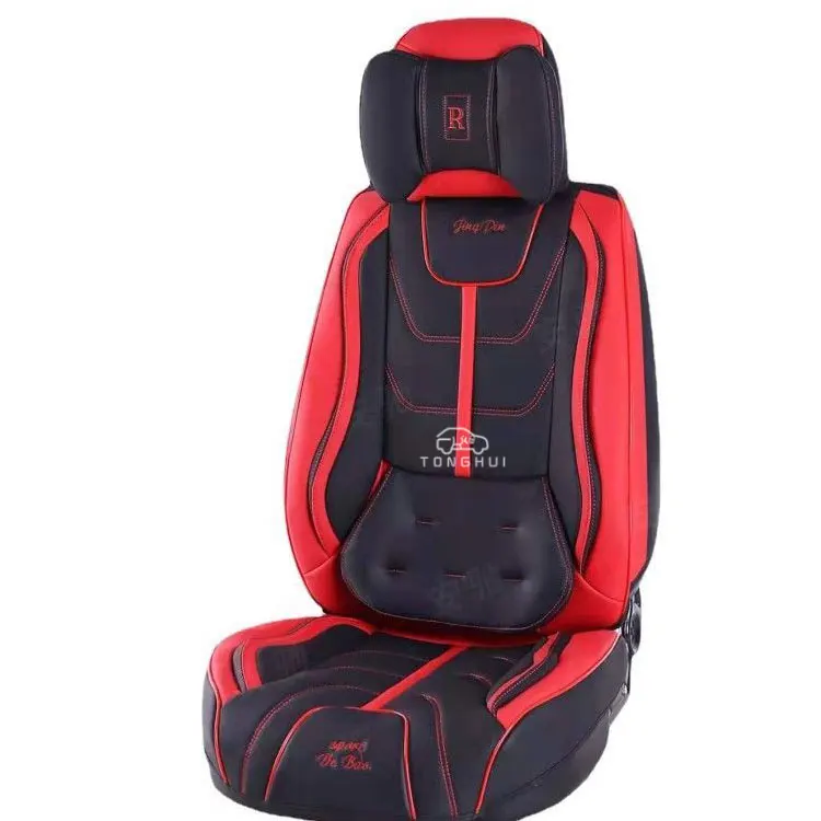 Car Seat Covers With Car Seat Cushion Luxury Pvc Pu Universal Leather Seat Cover Car Accessories