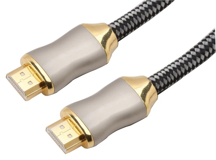 С ethernet чистой меди HDMI кабель мужчин и плетеный хлопок рукав hdmi для PS4 HDTV XBOX PS3000