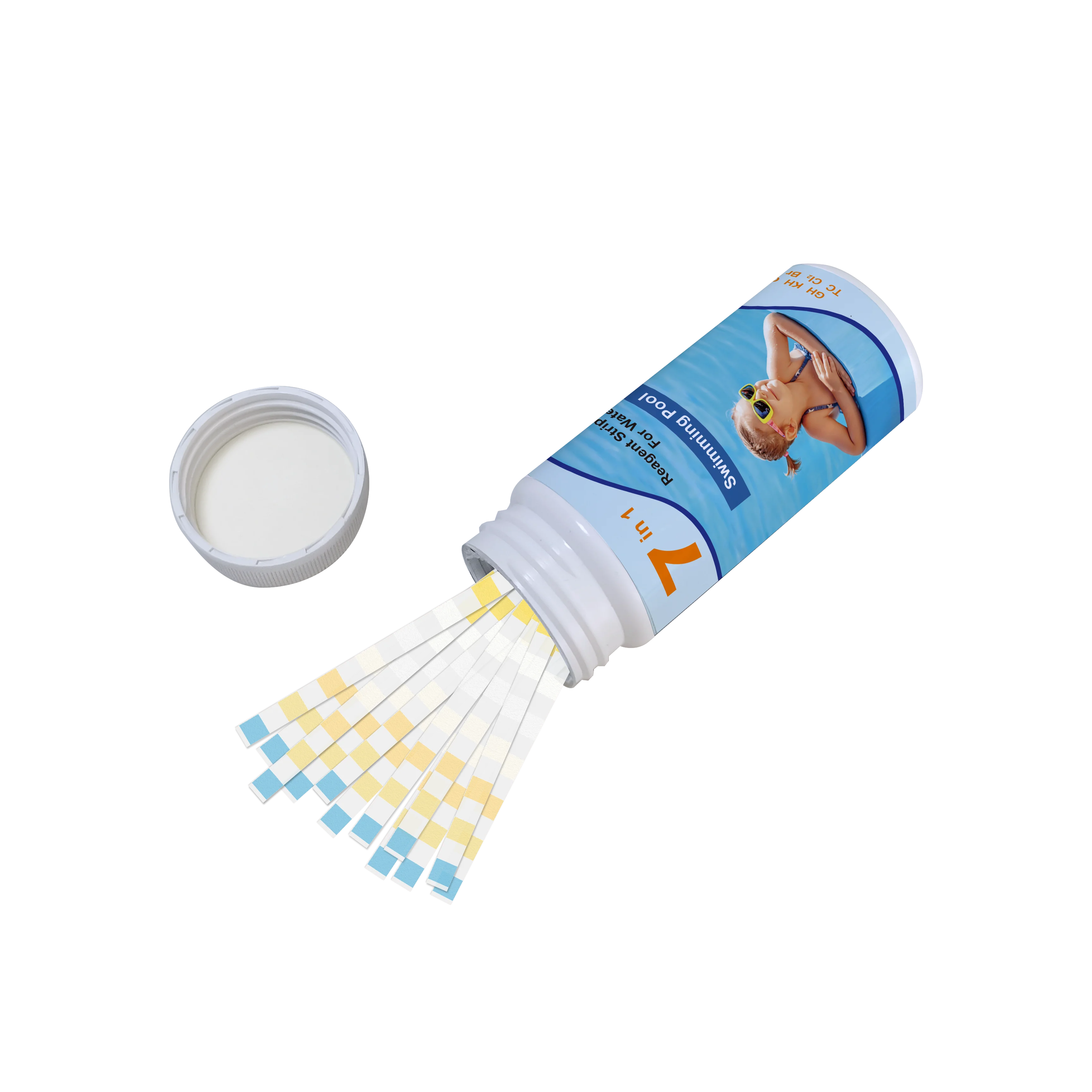 Набор для тестирования воды в горячей ванне тестовые полоски определения pH хлора брома твердости щелочности бассейне