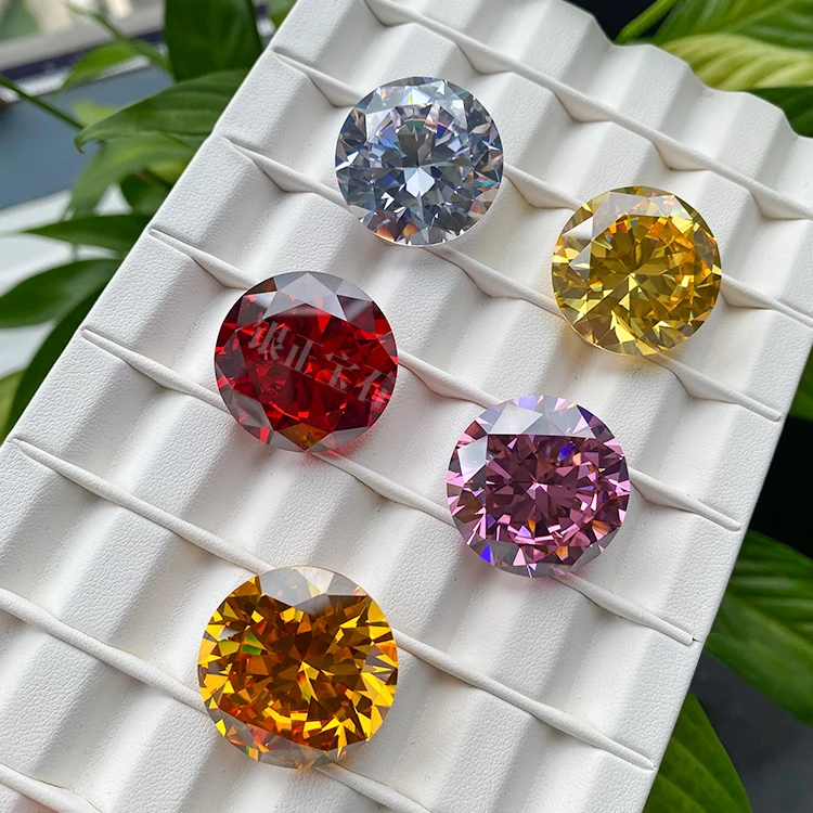 YinZheng In Stock loose gemstone various colors 25MM large size CZ stone synthetic cubic zirconia
