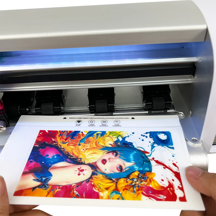 USB Interface Hot Small Phone Skin Back Film Printer with Color Ribbon Stock DIY Mobile Photos Printer