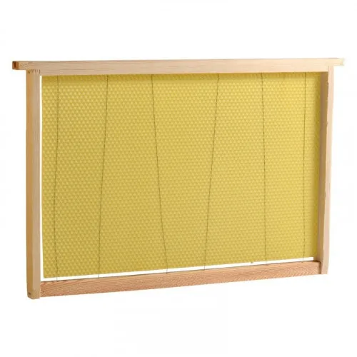 Dadant Beehive Frame With Wax Foundation Wired Corner Protector Beekeeping Accessories
