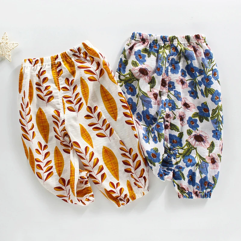 
Most Selling Products Baby Kids Cute Pants Apparel Dress Pants Kids Bell Bottom Jeans Anti-mosquito Pants 