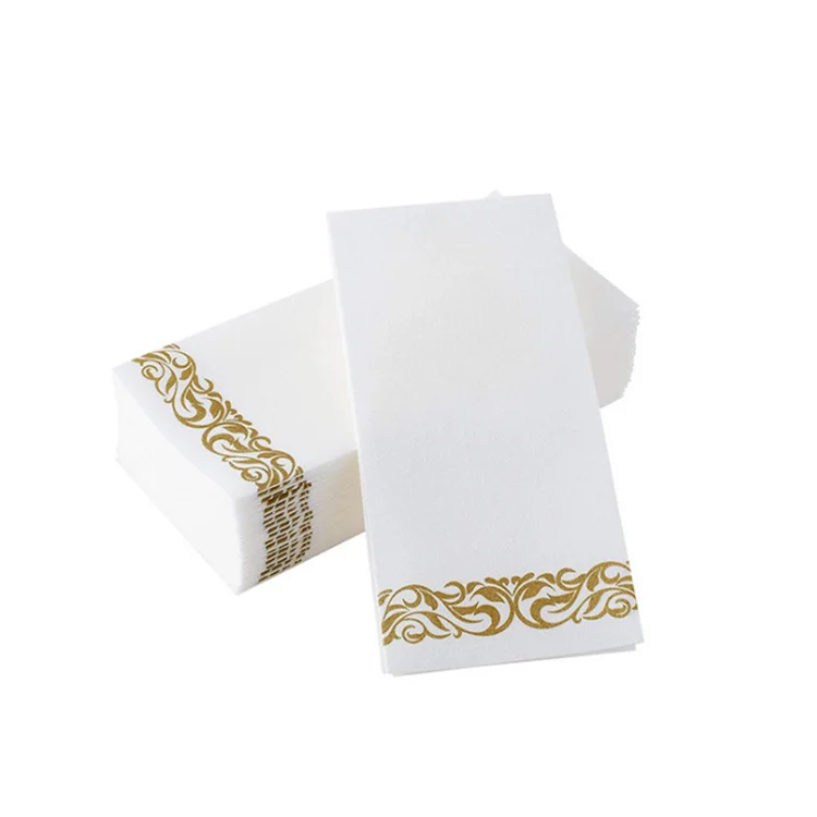 high quality soft Weddings Party Disposable Paper Hand Towel custom table paper napkin
