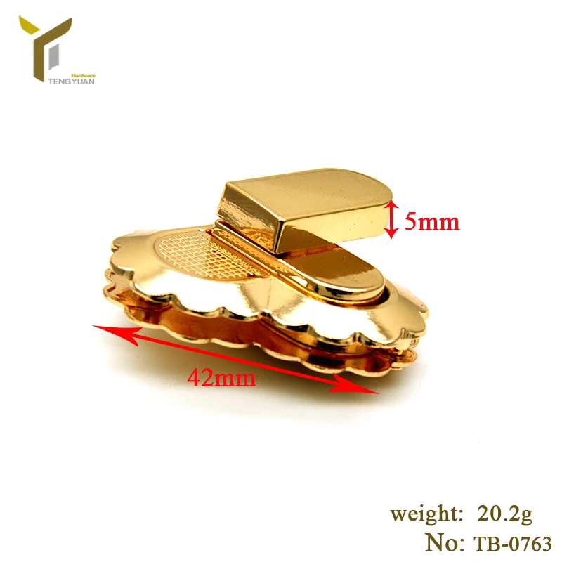 Zinc Alloy Leather Craft DIY Clasp Turn Twist Lock For Handbag Metal Ladder Magnetic for Bags Locks