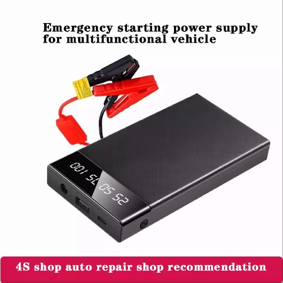 10000mAh Portable Car Jumper Start Power Bank 2USB Emergency Start Charger 12V Car Supercharged Battery Starting Device