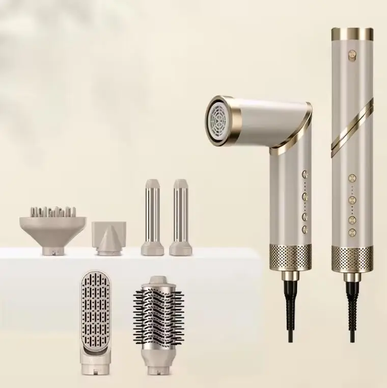 Guangdong professional 1600w air pro one step hair styler 6 in 1 hot air brush hair dryer and volumize Comb suppliers