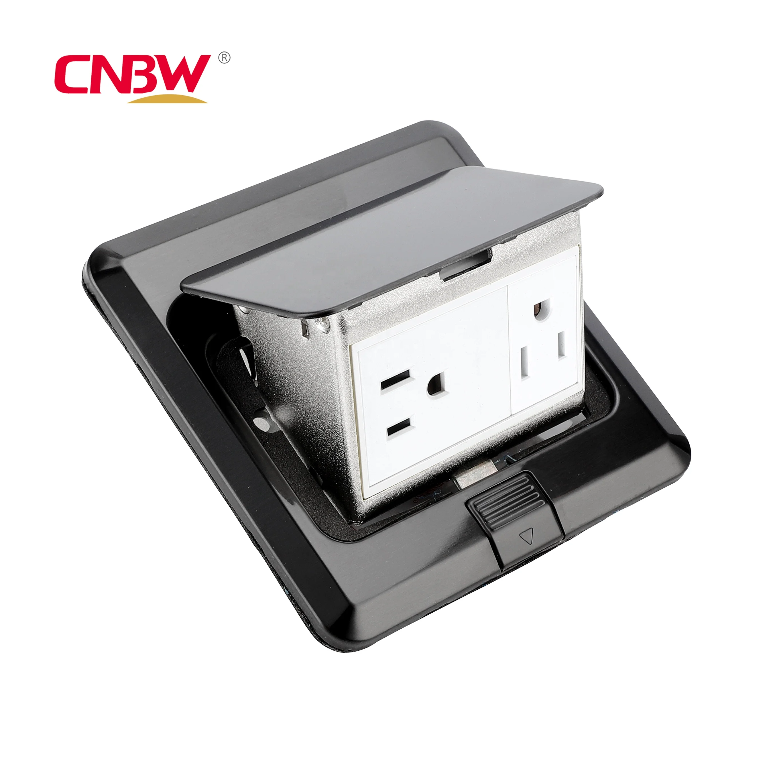 American standard stainless floor receptacle outlet box us type 20A stainless steel floor receptacle