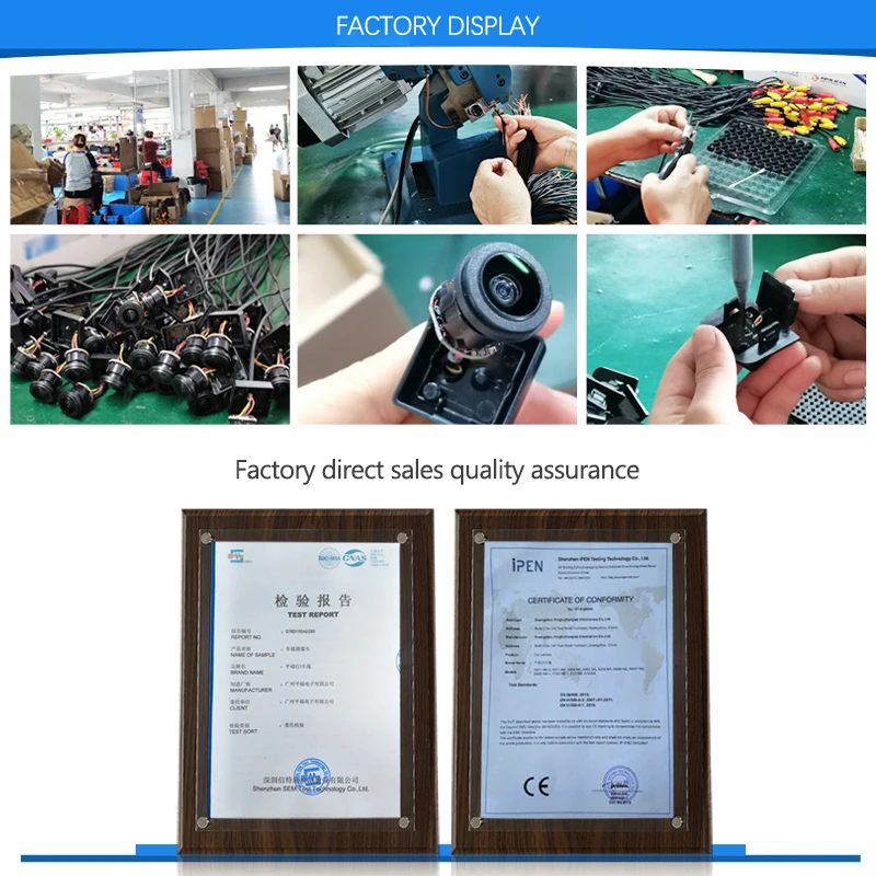 Small straw hat HD waterproof night vision reversing camera night vision car camera