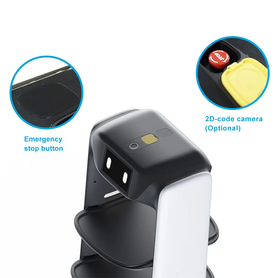 High Quality Automatic Charging Restaurant Smart Food Delivery Serving Robot