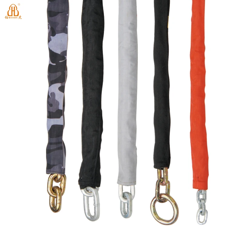 
BOHU long bike chain lock alloy steel motorcycle chain lock sturdy and durable bicycle chain Lock 