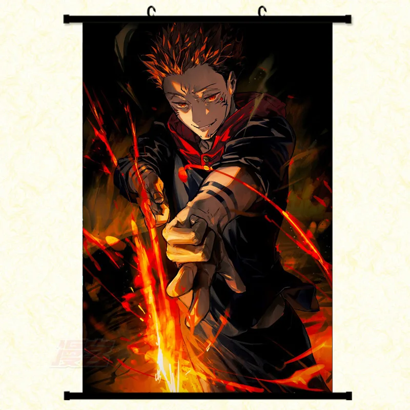 46 designs Anime 60*90cm demon slayer Tokyo revengers Jujutsu Kaisen Kakashi 3d painting Wall scroll poster cloth painting