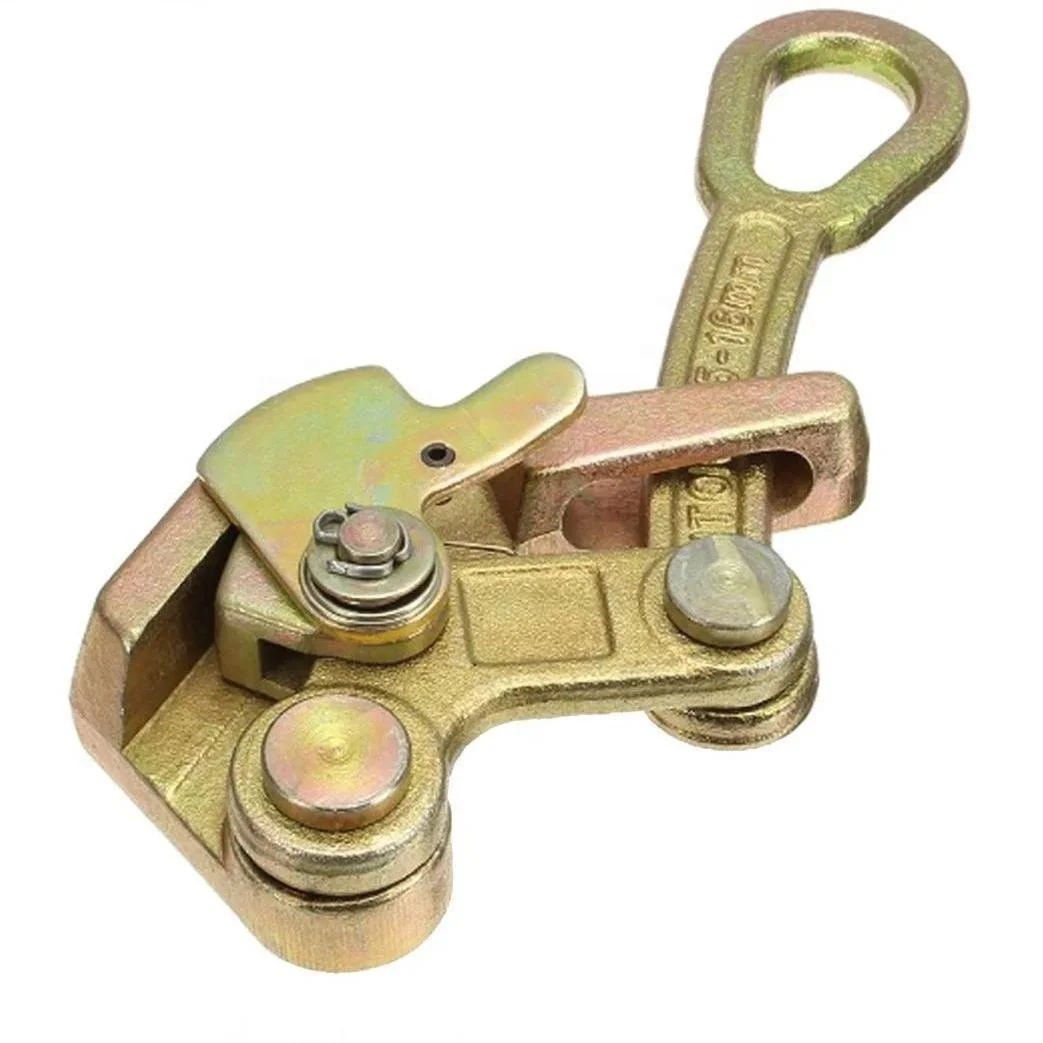 Cable Grab Professional high tensile alloy steel Climbing power Descender 1T Wire Rope Grip Manual Cable grip for 2.5-16mm Cable