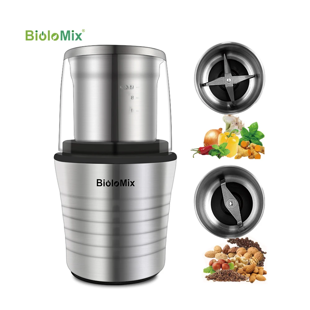 Customize Electric Coffee Grinder Electric Kitchen Cereals Nuts Beans Spices Grains Grinder Machine Multifunctional Home Cafe