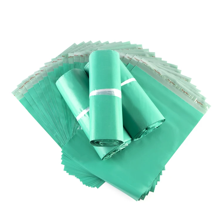 Direct Factory Sales Half New Material  LDPE Green Plastic Mailing Bag For Packaging