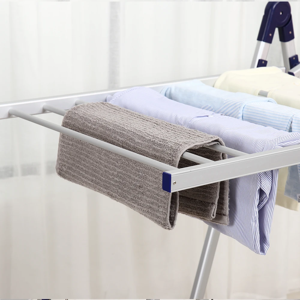 free standing electric clothes airer folding electric clothes dryer balcony clothes drying rack