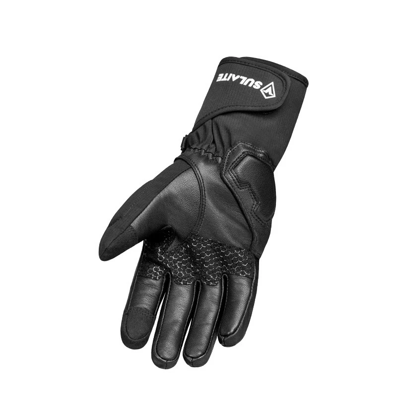 Зимние кожаные защитные перчатки для рук guantes мотоциклетные теплые с защитой