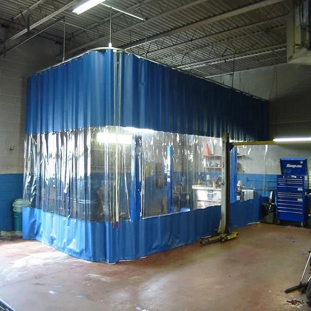 China Manufacture Auto-Guard Paint Booth Curtains Divider and Auto-Guard Body Shop Curtains with good quality