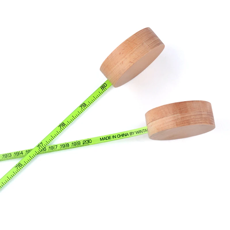 Wintape Custom Round Wood Mini Steel Tape Measure