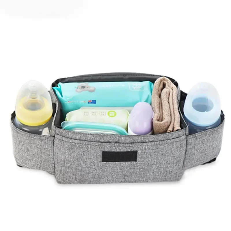 Portable Baby Caddy Diaper Carrier Nappy Mummy Stroller Organizer Stroller Holder Bag Maternity Bag Multi Pocket
